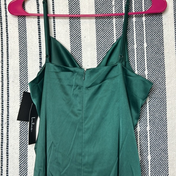 NWT Lulus Satin Midi Dress - Picture 5 of 7